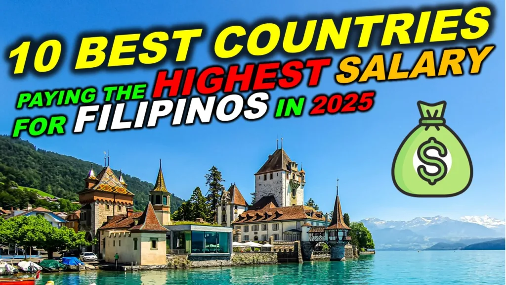 top countries with highest salary for Filipinos