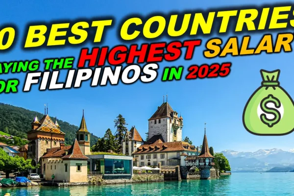 top countries with highest salary for Filipinos